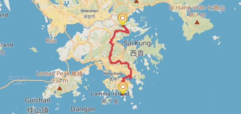 Wilson Trail Map